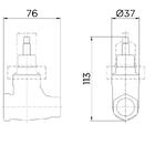 Kit 5 Registros Base Docol Ceramico 3/4 Horario 1/2 Volta