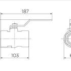 Kit 5 Registros Esfera Docol 1 1/2 Cromado Alavanca Azul