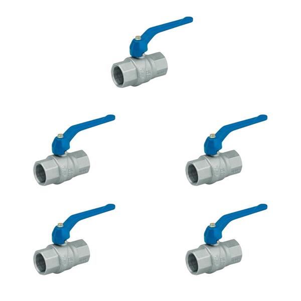 Kit 5 Registros Esfera Docol 3/4 Cromado Alavanca Azul