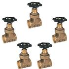 Kit 5 Registros Gaveta Docol 1/2 Europa Bruto Preto