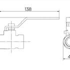 Kit 5 Registros Válvula Esfera Docol 1" Pol Cromado Vermelho