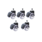 Kit 5 Rodinhas Cadeira Anti-risco Silicone Gel Desmontável