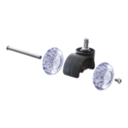 Kit 5 Rodinhas Cadeira Anti-risco Silicone Gel Desmontável