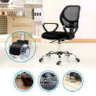 Kit 5 Rodinhas Para Cadeira Pino 11mm Roda Giratória Anti-ris