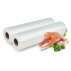 Kit 5 Rolos De Saco Plástico Bobina 25cm X 5m Com Ranhuras Pa