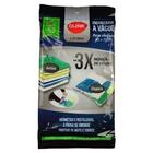 Kit 5 Saco Organizador A Vácuo Para Viagem Roupa Mala Proteto