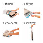 Kit 5 Saco Para Armazenagem A Vácuo Vac Bag Impermeável Trip