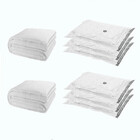 Kit 5 Sacos À Vácuo Para Viagem Roupas Organização 70x100 Cm