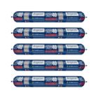 Kit 5 Selante Aluzinco Argacon Ms40 Cinza 800g Alta Aderência