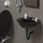 Kit 5 Sifão Sanfonado Preto Cozinha Pia Banheiro Tanque