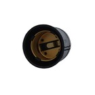 Kit 5 Soquete Bocal Suporte Porta Lâmpada E27 2a 250v Preto