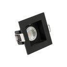 Kit 5 Spot Embutir Mr11 Quadrado Preto Recuado Save Energy