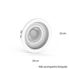 Kit 5 Spot Embutir Mr16 Redondo Branco Recuado - Saveenergy