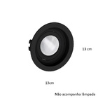 Kit 5 Spot Embutir Par20 Redondo Preto Recuado - Save energy