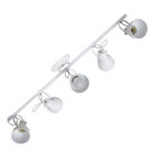 Kit 5 Spot Itamonte Alumínio No Trilho 5x E27 Branco