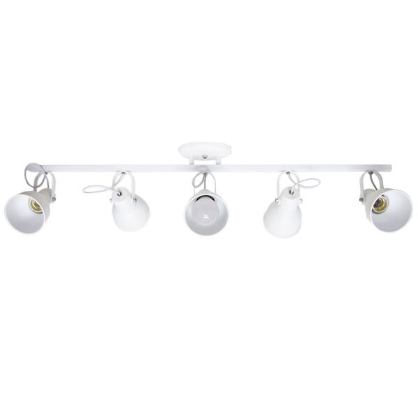 Kit 5 Spot Itamonte Alumínio No Trilho 5x E27 Branco