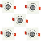 Kit 5 Spot Led Direcionável Quadrado 3w Branco Morno Bivolt