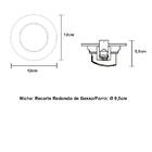 Kit 5 Spot Led Embutir 7w Par20 Redondo 3000k Branco Bivolt