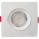 Kit 5 Spot Led Quadrado Direcionavel 5w Branco Frio Avant