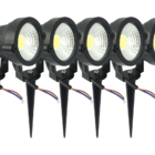 Kit 5 Spot Luminária P/ Jardim Baixo Consumo De Energia 5w  B