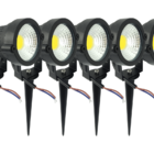 Kit 5 Spot Luminária P/ Jardim Baixo Consumo De Energia 5w  B