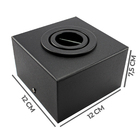 Kit 5 Spot Plafon Sobrepor Box Quadrado Mr16 Preto + Led 7w B