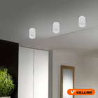 Kit 5 Spot Sobrepor Fixo Redondo Direcionável P/ Par20 Branco