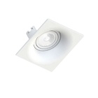 Kit 5 Spots Embutir Sand Mr16 Quadrado Branco Save Energy