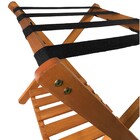 Kit 5 Suporte De Mala Madeira Com Prateleira Sapateira Hotel