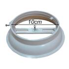 Kit 5 Suporte Luminária Plafon Plástico Branco Sem Soquete