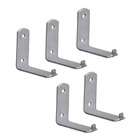 Kit 5 Suporte Para Extintor De Incêndio Chapa L 2 Furo 6x5cm