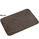 Kit 5 Tapetes Banheiro Super Soft Flor 60cm X 40cm Blanco Cor