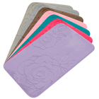 Kit 5 Tapetes Banheiro Super Soft Flor 60cm X 40cm Blanco Cor