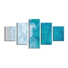 Kit 5 Telas Decorativas Blue Ocean