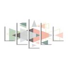 Kit 5 Telas Decorativas Geométrico Escandinavo