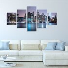 Kit 5 Telas Decorativas Manhattan Noite