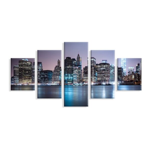 Kit 5 Telas Decorativas Manhattan Noite