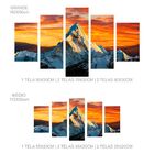 Kit 5 Telas Quadros Decorativos Em Canvas Himalaia - Grande
