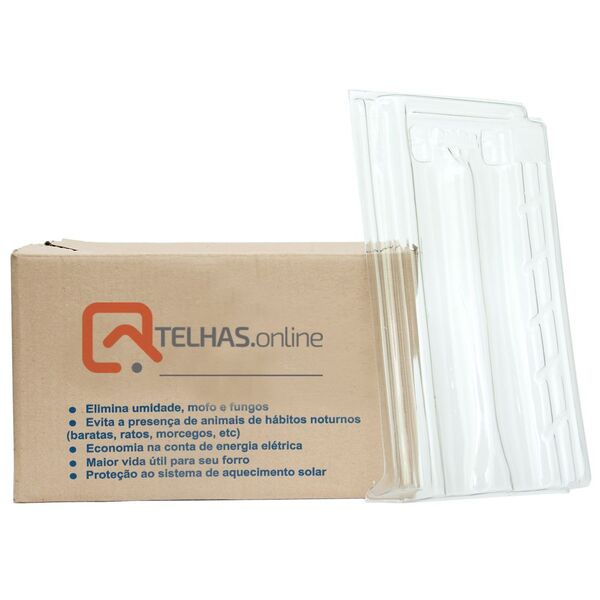 Kit 5 Telhas Pet Plástica Francesa Paulista