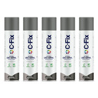 Kit 5 Tintas Spray Cinza Escuro Uso Geral Int/ext 400ml Cfix