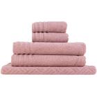 Kit 5 Toalhas Banhão Algodão Absorção Rápida Suave Rosa