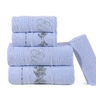 Kit 5 Toalhas Banho Bordada Lese Passa Fita Slim Plus Branco