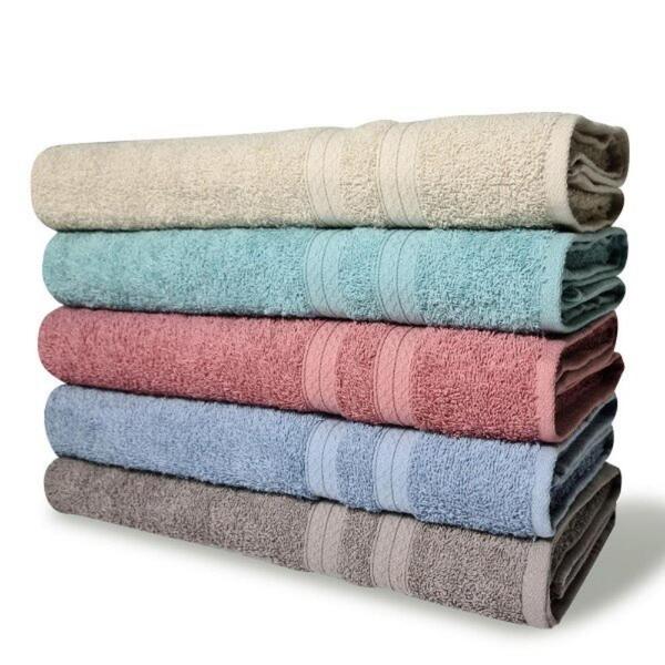 Kit 5 Toalhas De Banho 430g/m² Grande Grossa 80x150cm Lisboa