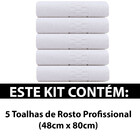 Kit 5 Toalhas Rosto Para Salão De Beleza Spa Hotel Academia 4