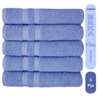 Kit 5 Toalhas Super Grossa E Felpuda 80x150cm Azul Beka