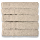 Kit 5 Toalhas Super Grossa E Felpuda 80x150cm Camurça Beka