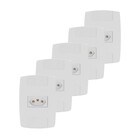 Kit 5 Tomada Elétrica Branca 2p+t 10a 250v Placa Espelho 4x2