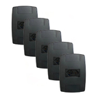 Kit 5 Tomada Elétrica Preta 2p+t 10a 250v Placa 4x2 Ilumi