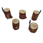 Kit 5 Toquinhos De Madeira Rústica Arte E Decor. Veja Descr