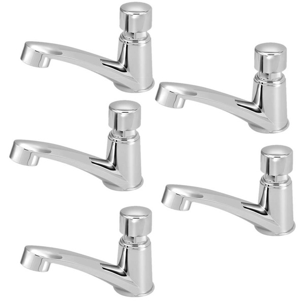 Kit 5 Torneiras Automática Banheiro Lavatório C/temporizador